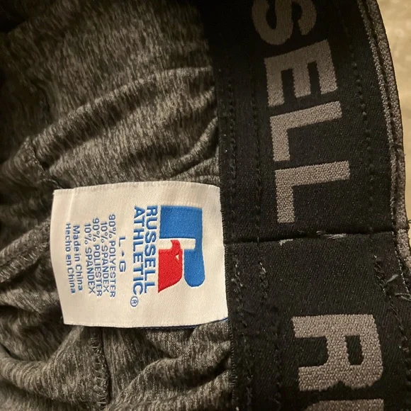 Russell Athletic Gray Athletic Shorts Elastic Waistband Soft Fabric - Picture 2 of 2